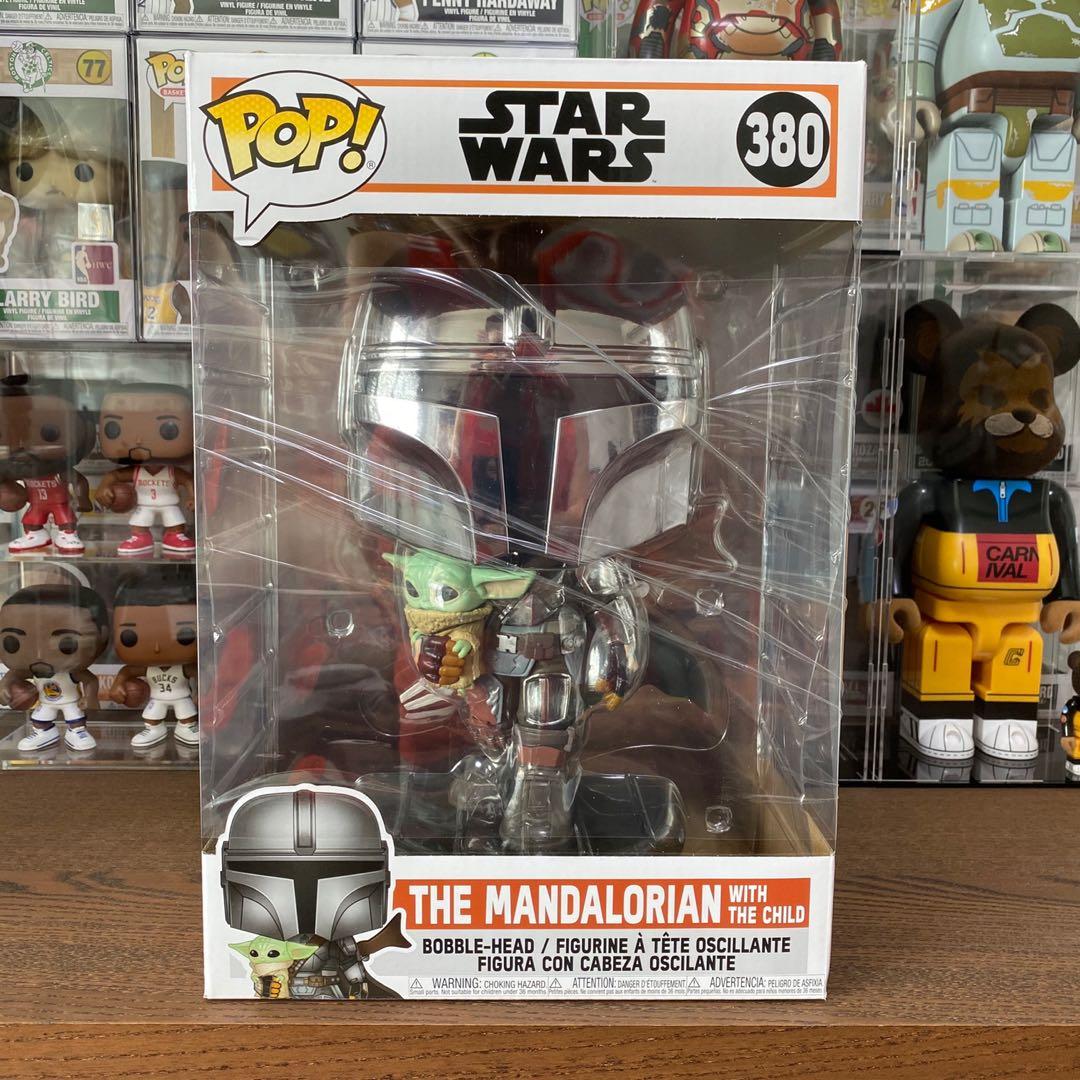 Funko Pop 10 Star Wars The Mandalorian Chrome With The Child Toys Games Bricks Figurines On Carousell