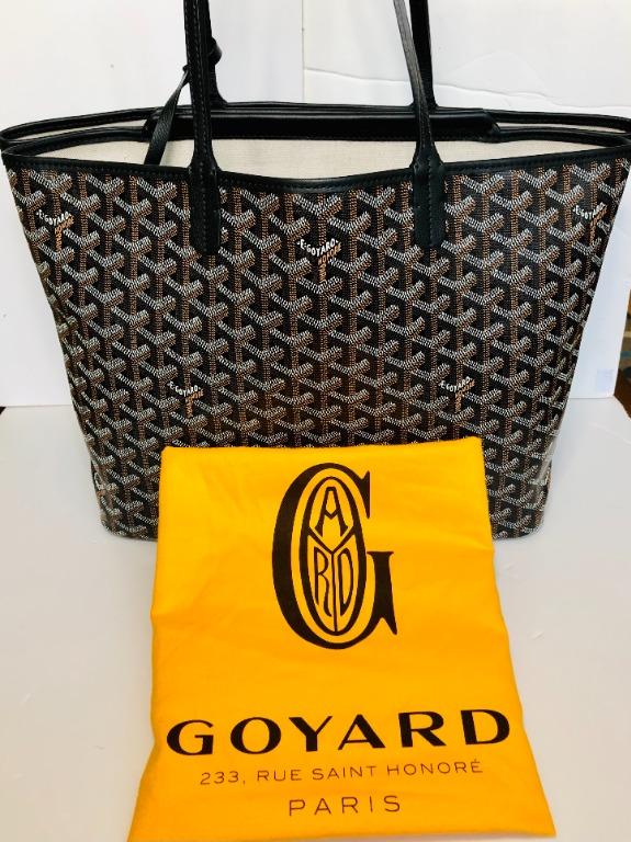 Goyard Womens Isabelle Bag GM Tote Bag Handbag Shoulder Bag Black