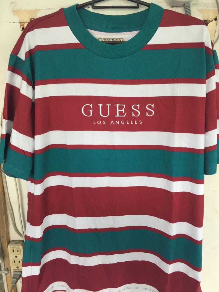 red guess tee