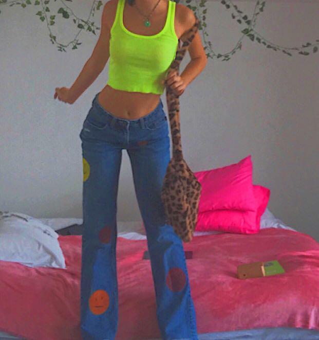 Handpainted Smiley Face Indie Vibes Y2k Mid Waisted Baggy Levi 511 Jeans Women S Fashion Clothes Pants Jeans Shorts On Carousell It was released 17 july 2006 as the second single from that album in the united kingdom. handpainted smiley face indie vibes y2k mid waisted baggy levi 511 jeans