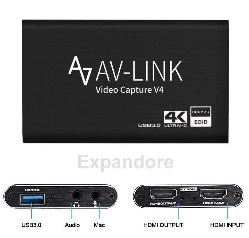 Hdmi Video Capture Card And Screen Record With Hdmi Out Loop Thru And Audio Input And Audio Monitoring Port Audio Portable Audio Accessories On Carousell