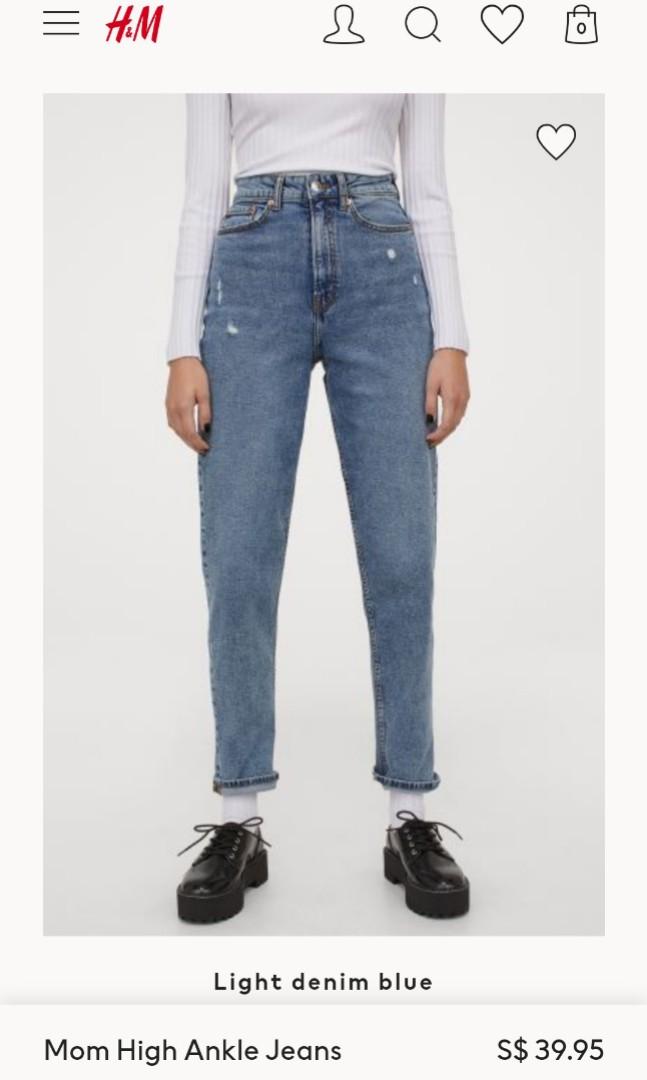 h and m mom jeans