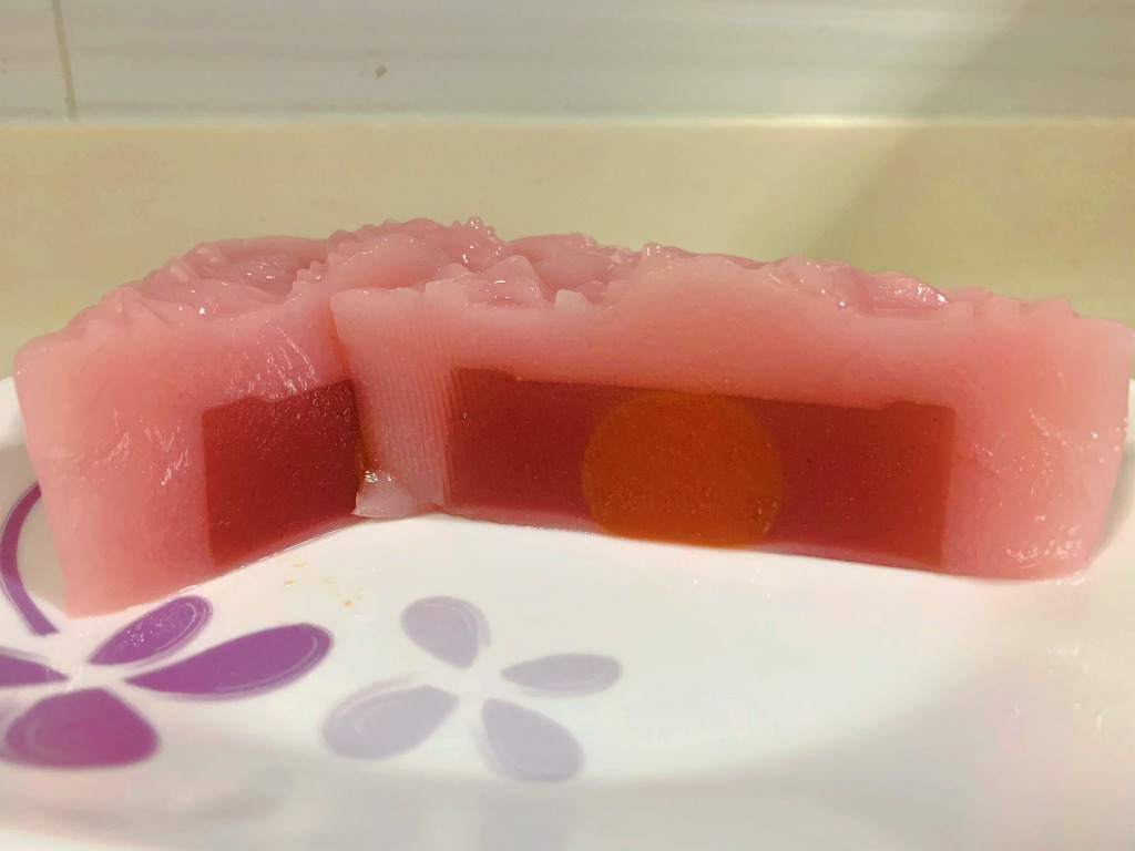 Home made Strawberry Yogurt jelly mooncake, Food & Drinks, Homemade