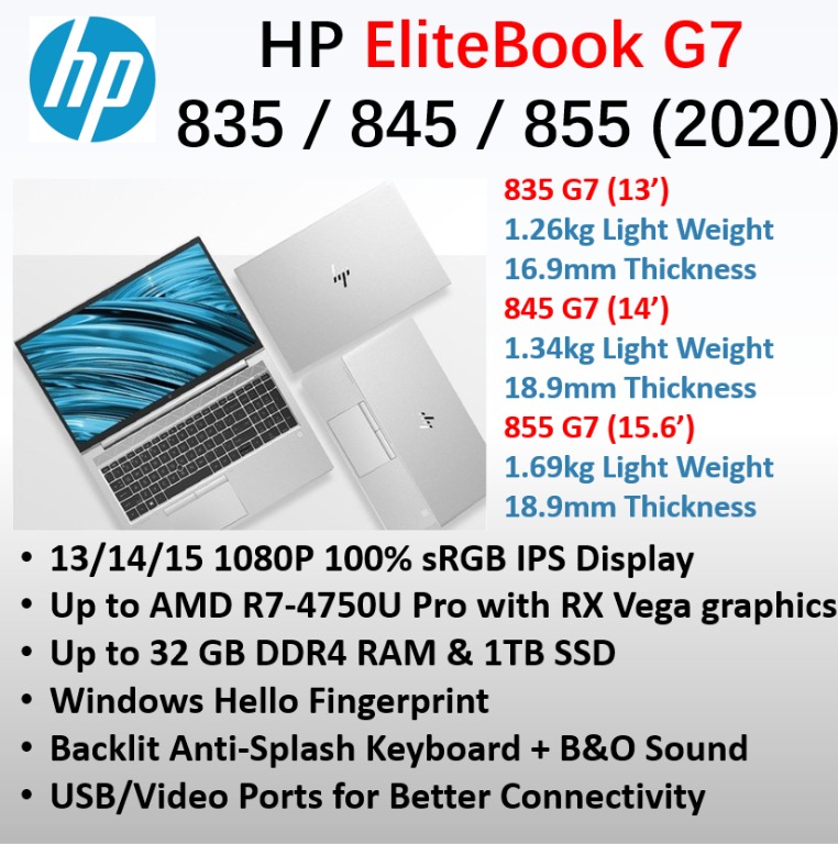laptop hp elitebook 845 g7