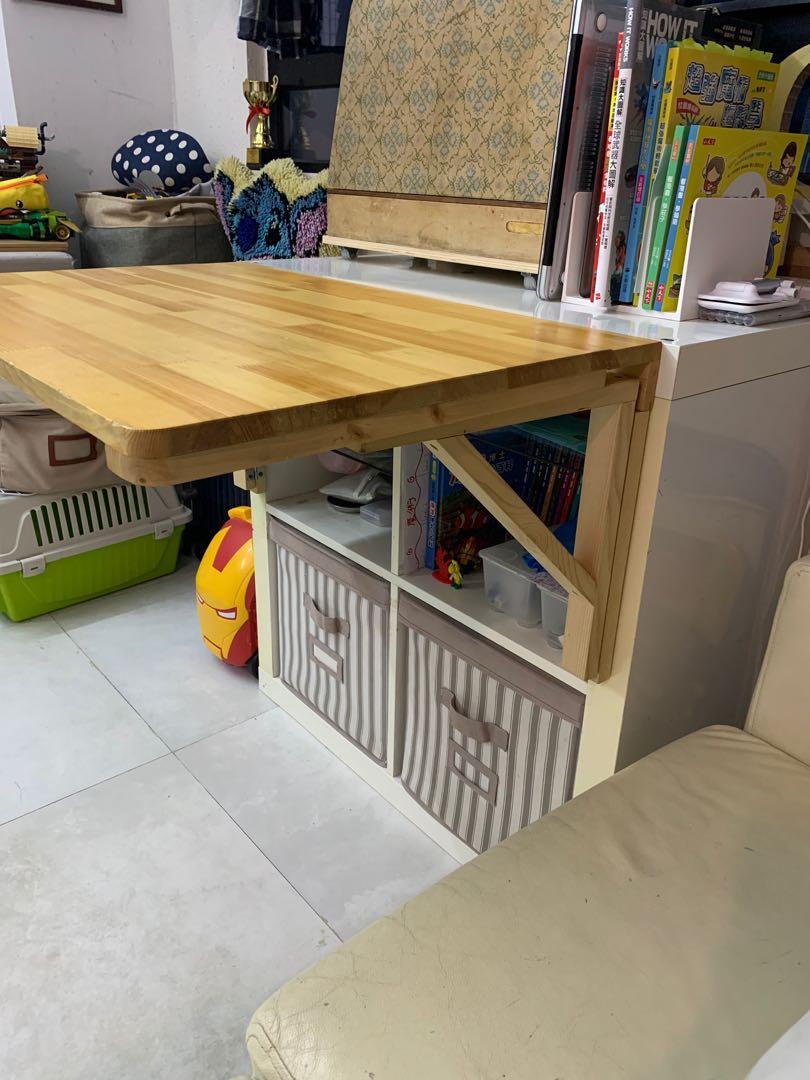 Kallax sales folding desk