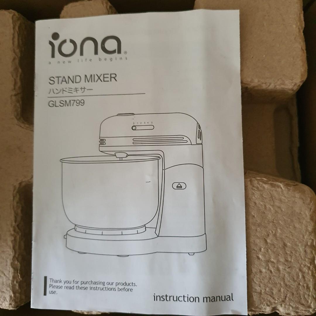 Iona Stand Mixer, TV & Home Appliances, Kitchen Appliances, Hand