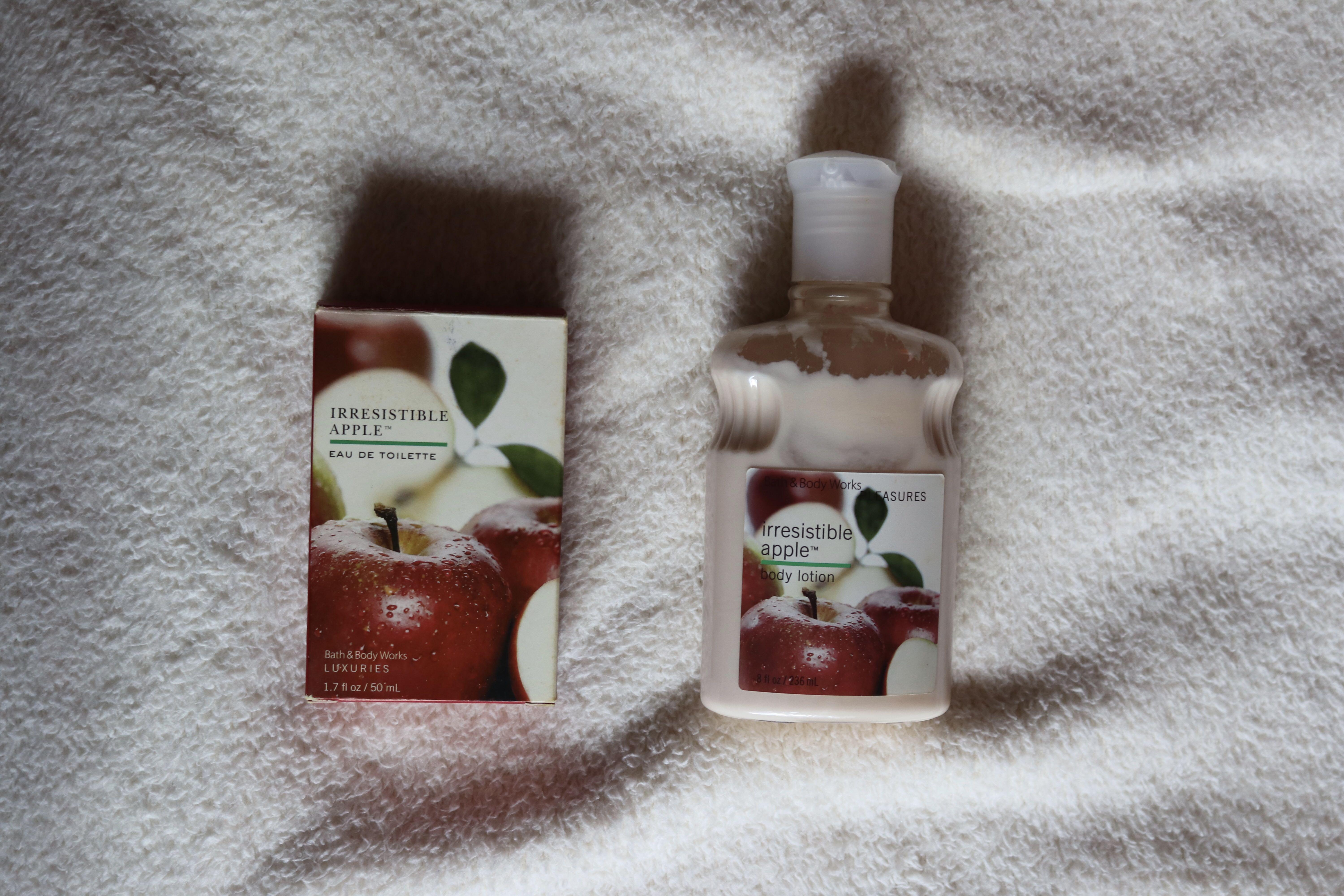 irresistible apple bath and body works