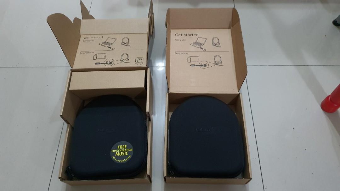 Jabra Evolve 75 headsets (Category: Headphones & Headsets) located in Quezon City. Submitted by versa_electronics (Listing ID 1036272711, Image 2). Description: Headset only - 12k Headset with dock - 15k Bnew - opened to check contents only with Active Noise Canceling free same day delivery within NCR & Rizal areas COD via LBC for Provinces can be arranged.