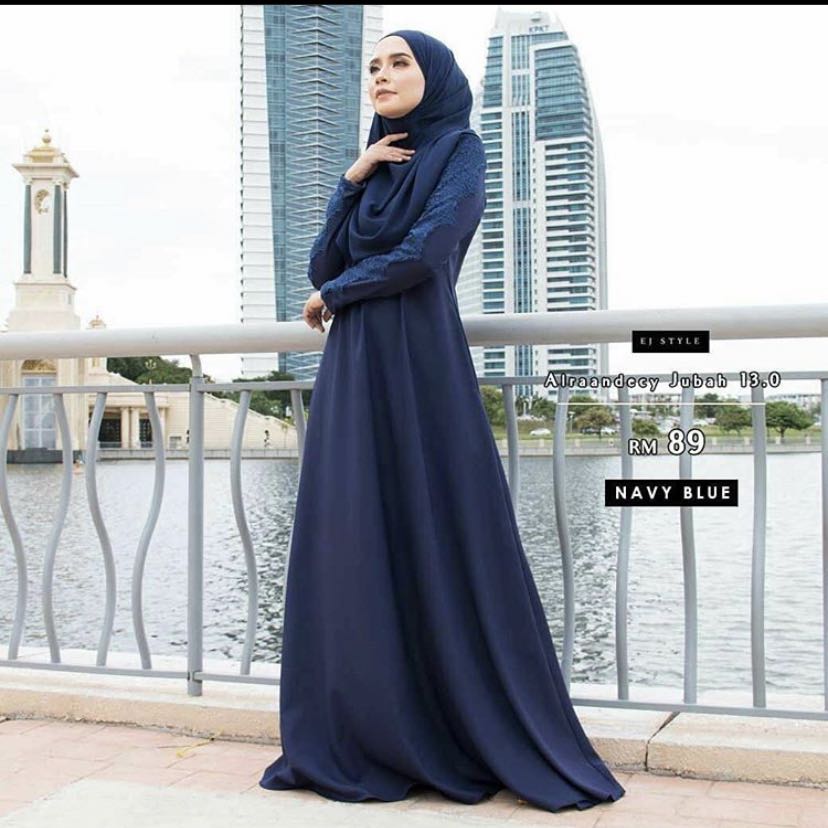 jubah dark blue