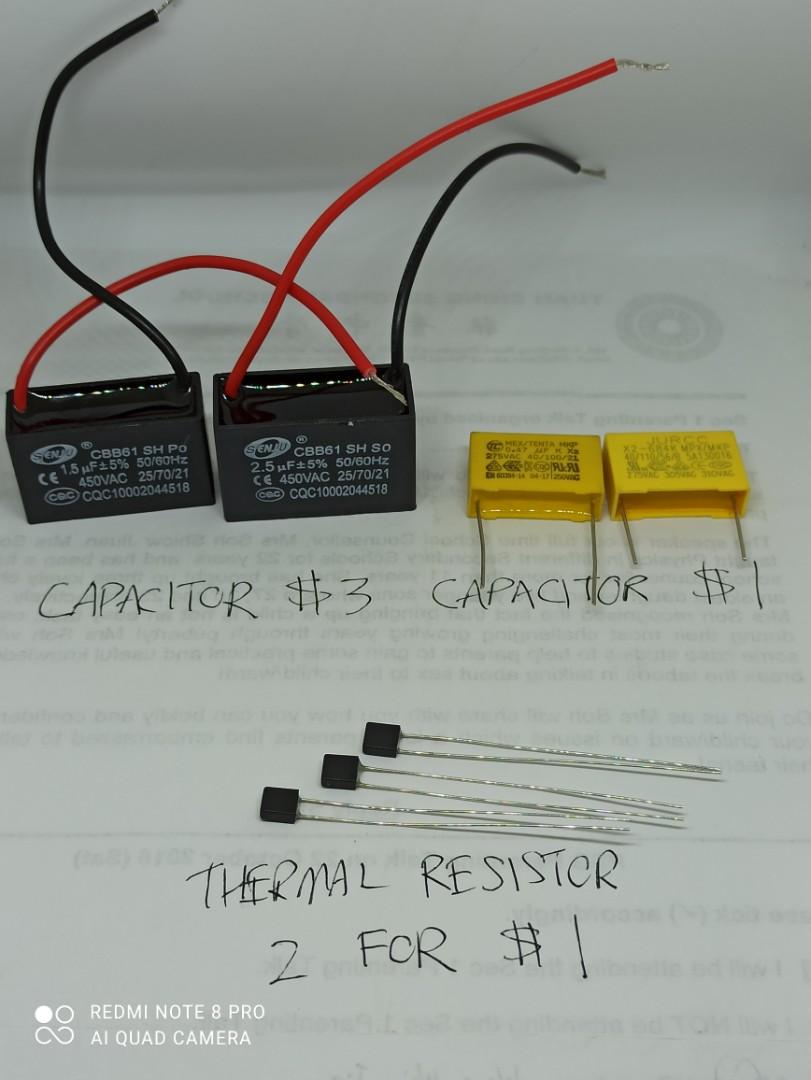 KDK Fan Capacitor Thermal Fuse