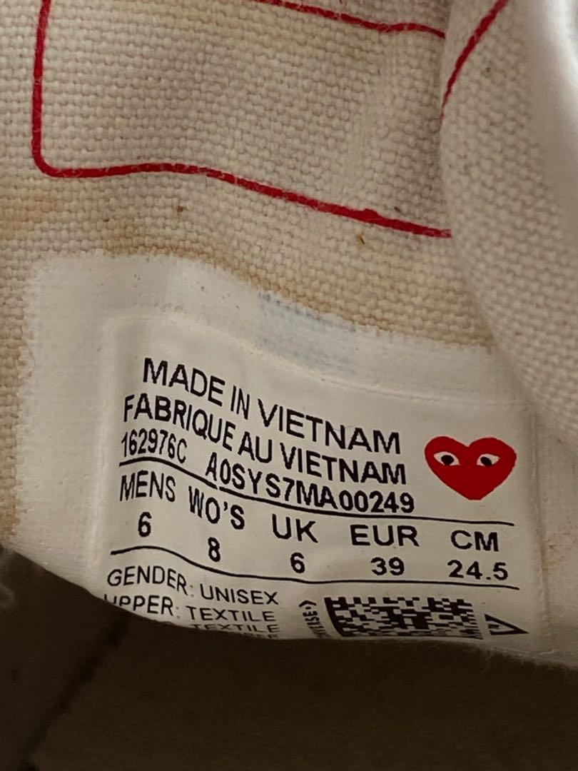 Cdg converse fake vs real clearance