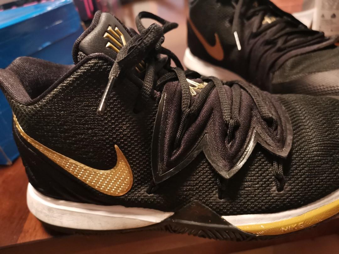 Kyrie 5 Metallic Black (Category: Sneakers) located in Manila. Submitted by ma_ivee29 (Listing ID 1036263145, Image 3). Description: good as new, used only a few times. box not included anymore rfs: declutter NO LOW BALLER PLEASE, LAST PRICE ALREADY POSTED.