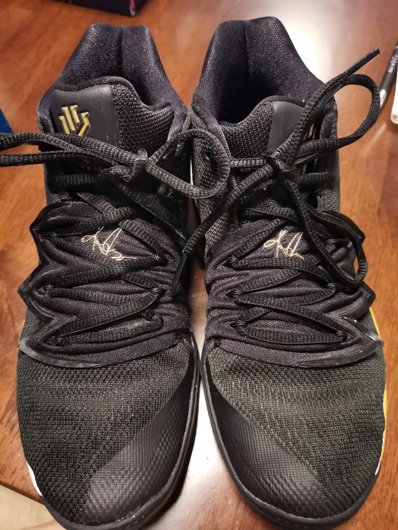 Kyrie 5 Metallic Black (Category: Sneakers) located in Manila. Submitted by ma_ivee29 (Listing ID 1036263145, Image 1). Description: good as new, used only a few times. box not included anymore rfs: declutter NO LOW BALLER PLEASE, LAST PRICE ALREADY POSTED.