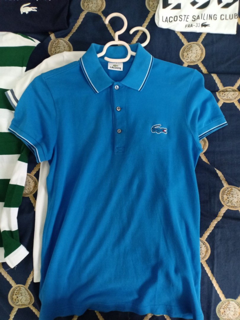 big lacoste logo polo