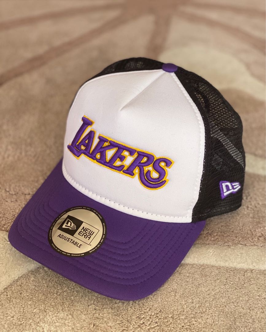 Lakers New Era Trucker Cap Men S Fashion Accessories Caps Hats On Carousell