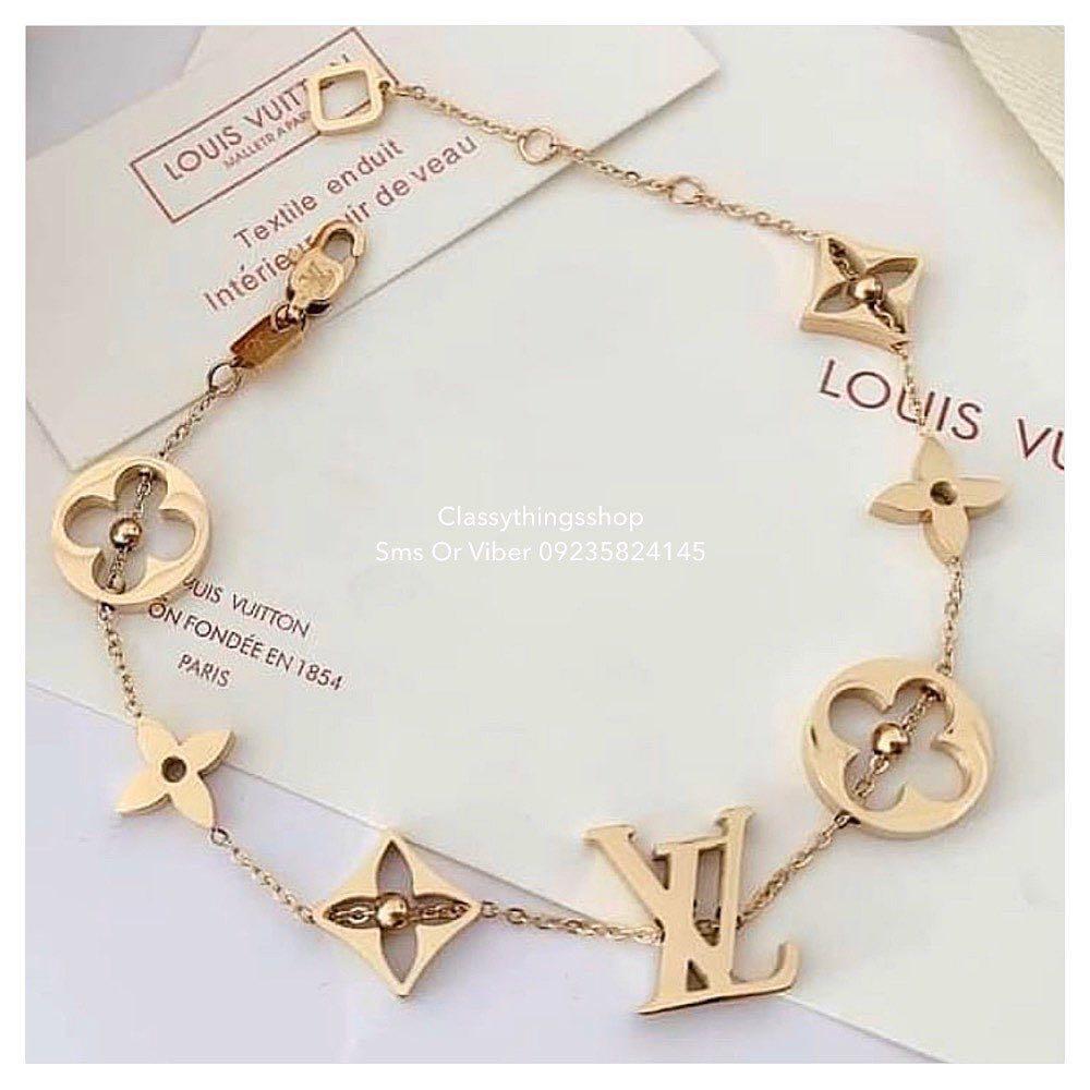 Louis Vuitton Bracelet (Category: Bracelets) located in Quezon City. Submitted by classythingsshop (Listing ID 1036238415, Image 3). Description: ITEM INFORMATION: Actual Photo Of Items HighQuality and Nontarnish . Stainless steel is strong enough for daily use as household objects & industrial parts. This same strength makes it an excellent choice of materials for jewelry. All items are Hypoallergenic. FOR FASTER TRANSACTION & DISCOUNTS FEEL FRE