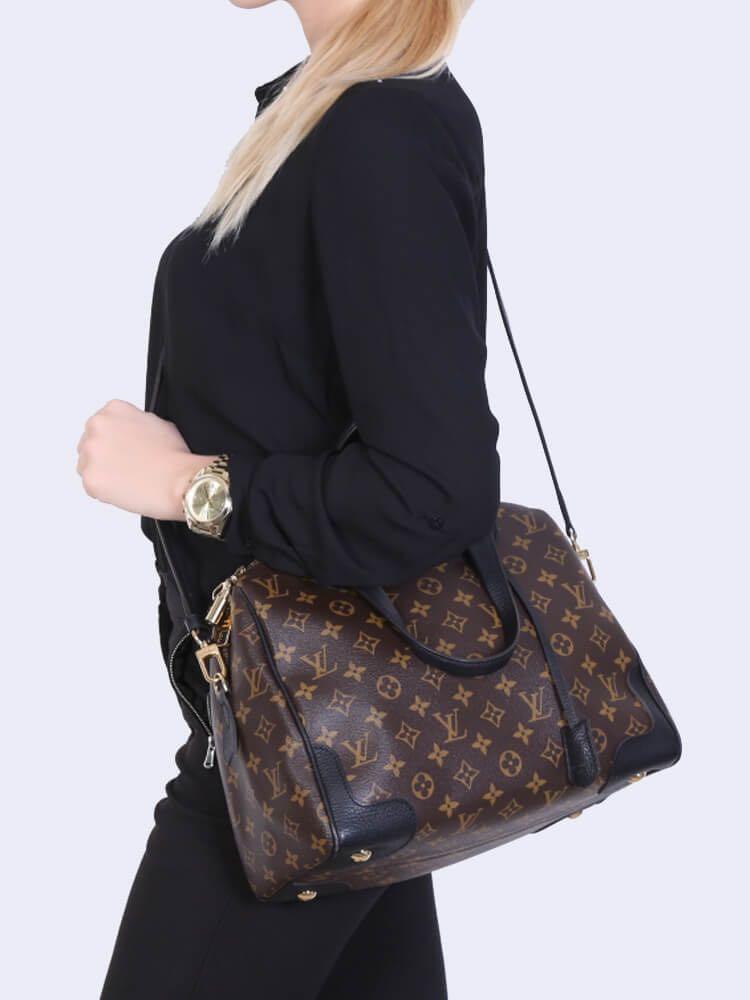 Louis Vuitton Retiro MN Noir Bag, Luxury, Bags & Wallets on Carousell