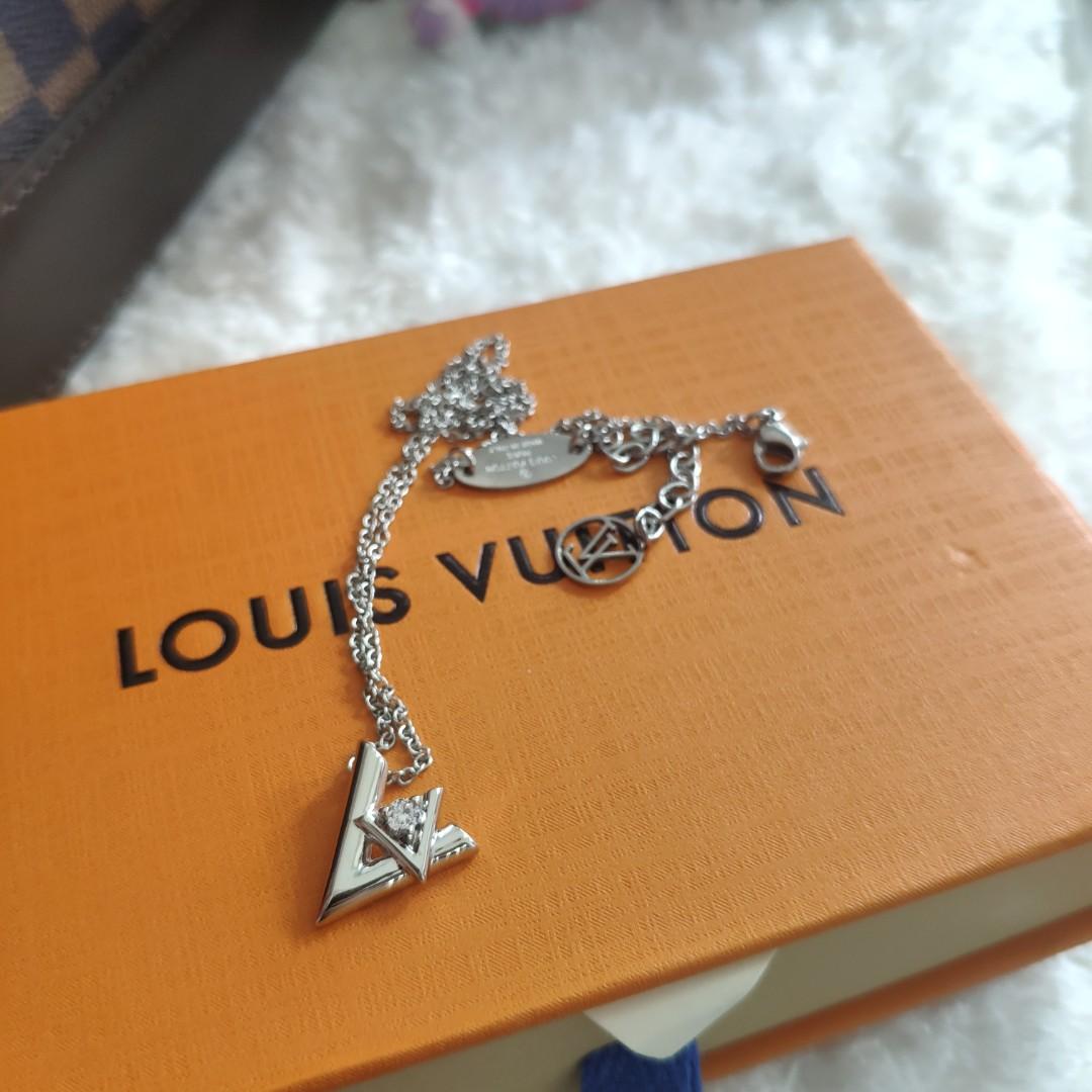LV Volt Necklace silver hardware Luxury Accessories on Carousell