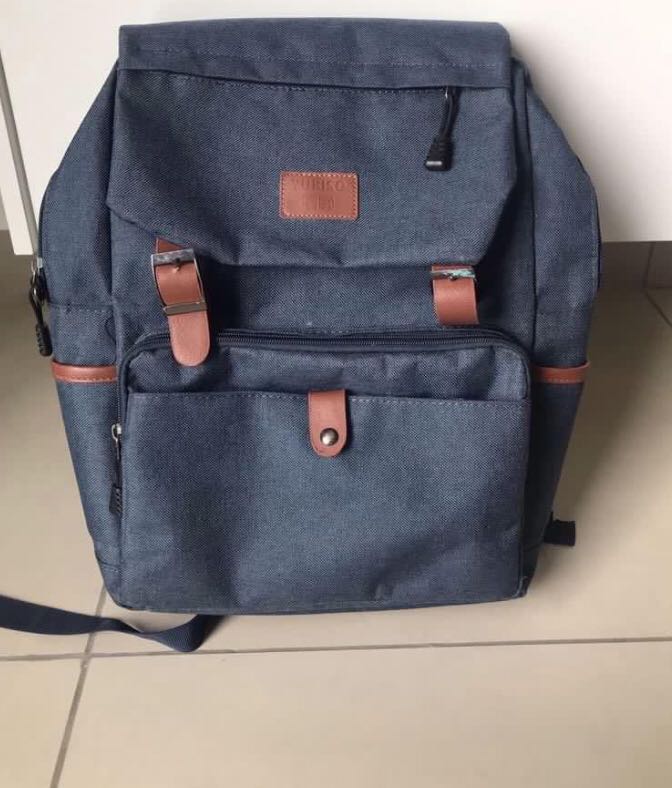 miniso blue backpack