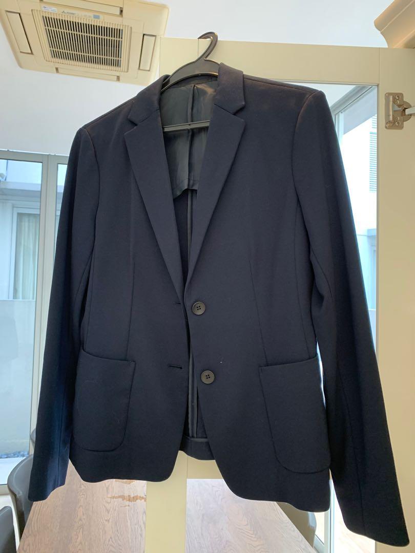 Uniqlo navy blazer discount