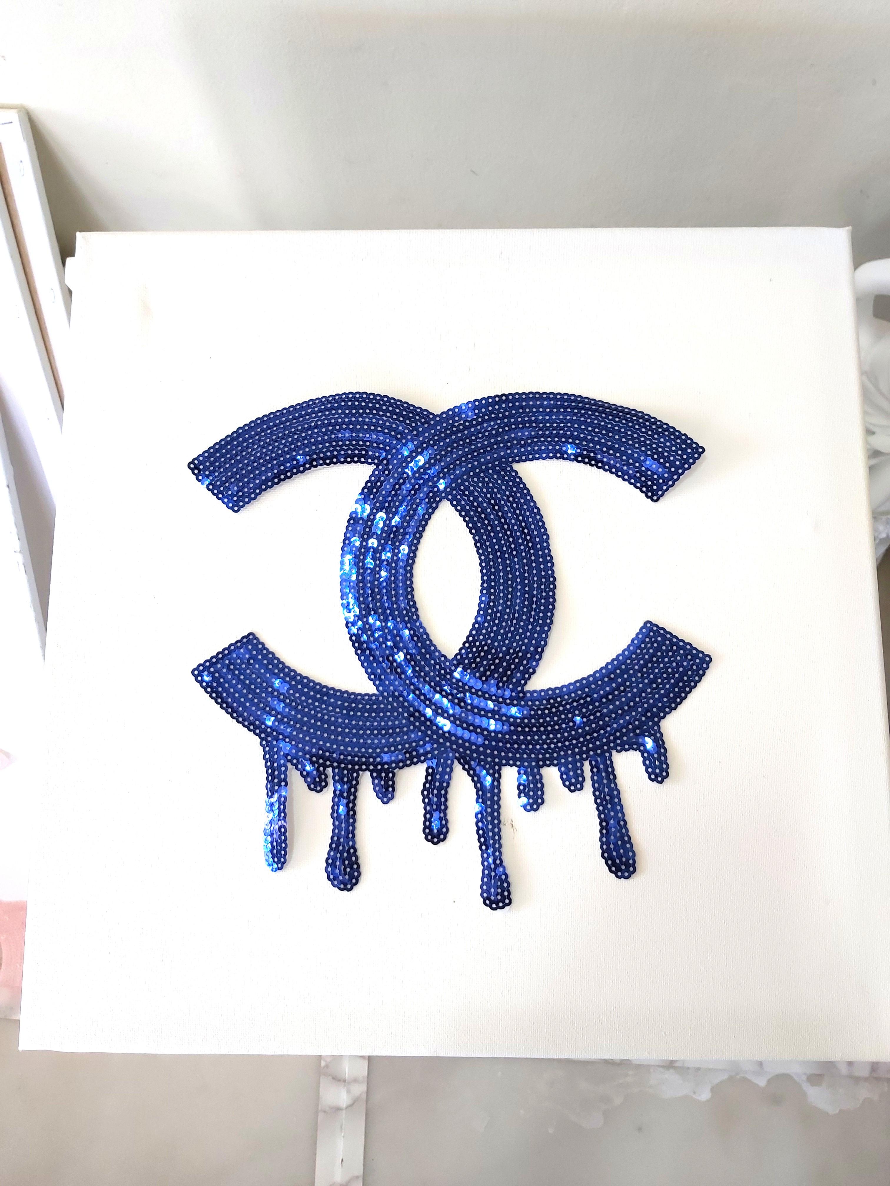 New Chanel Art Luxury Designer Art Furniture Framed Sequin Embroidery On Canvas Design Craft Art Prints On Carousell