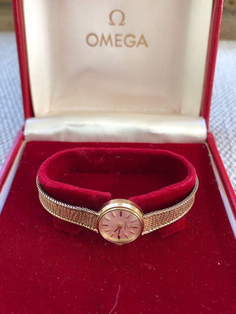 Vintage omega best sale ladies gold watch