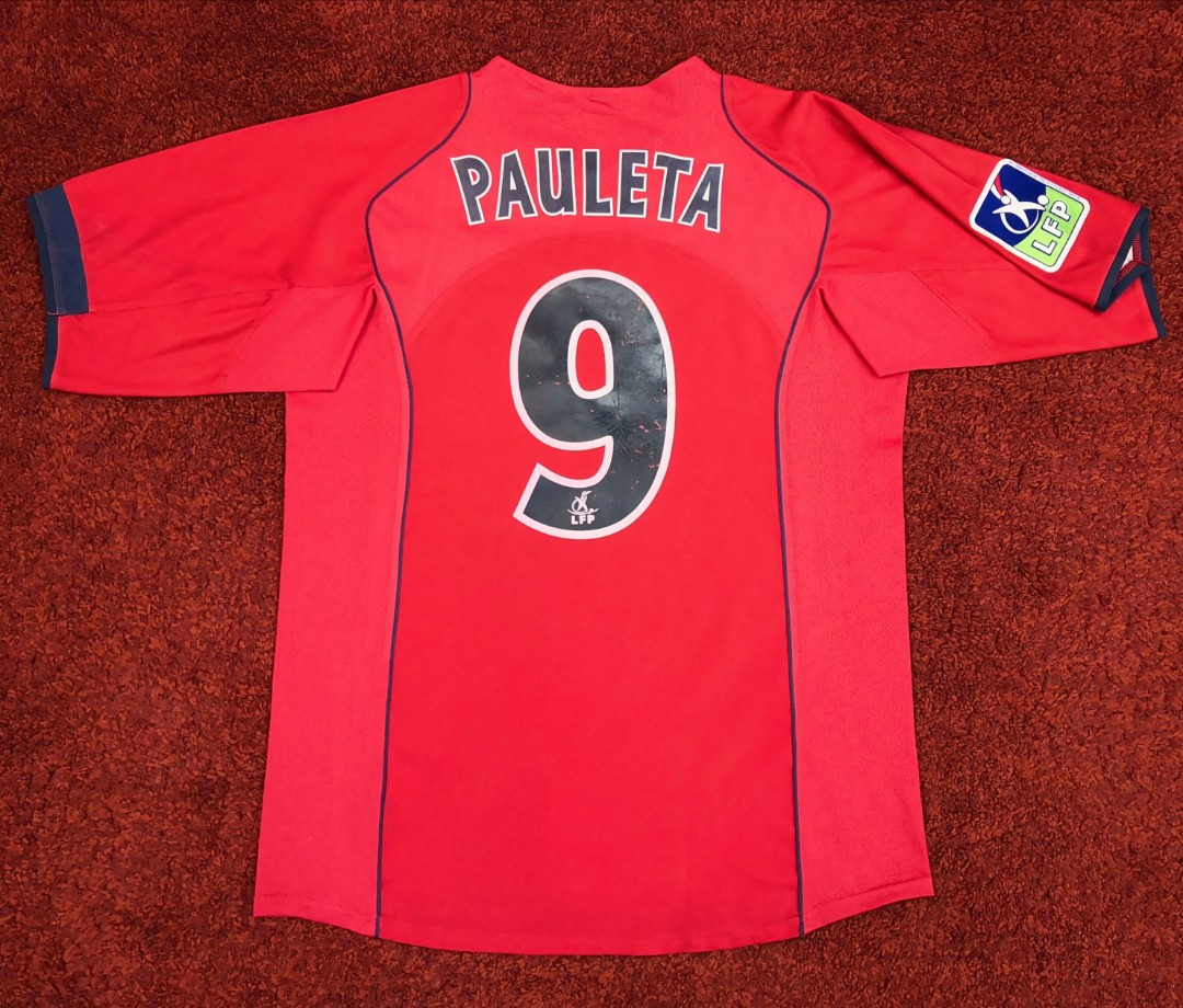 2006-07 PSG Away S/S No.9 PAULETA Player Issue League 1 06