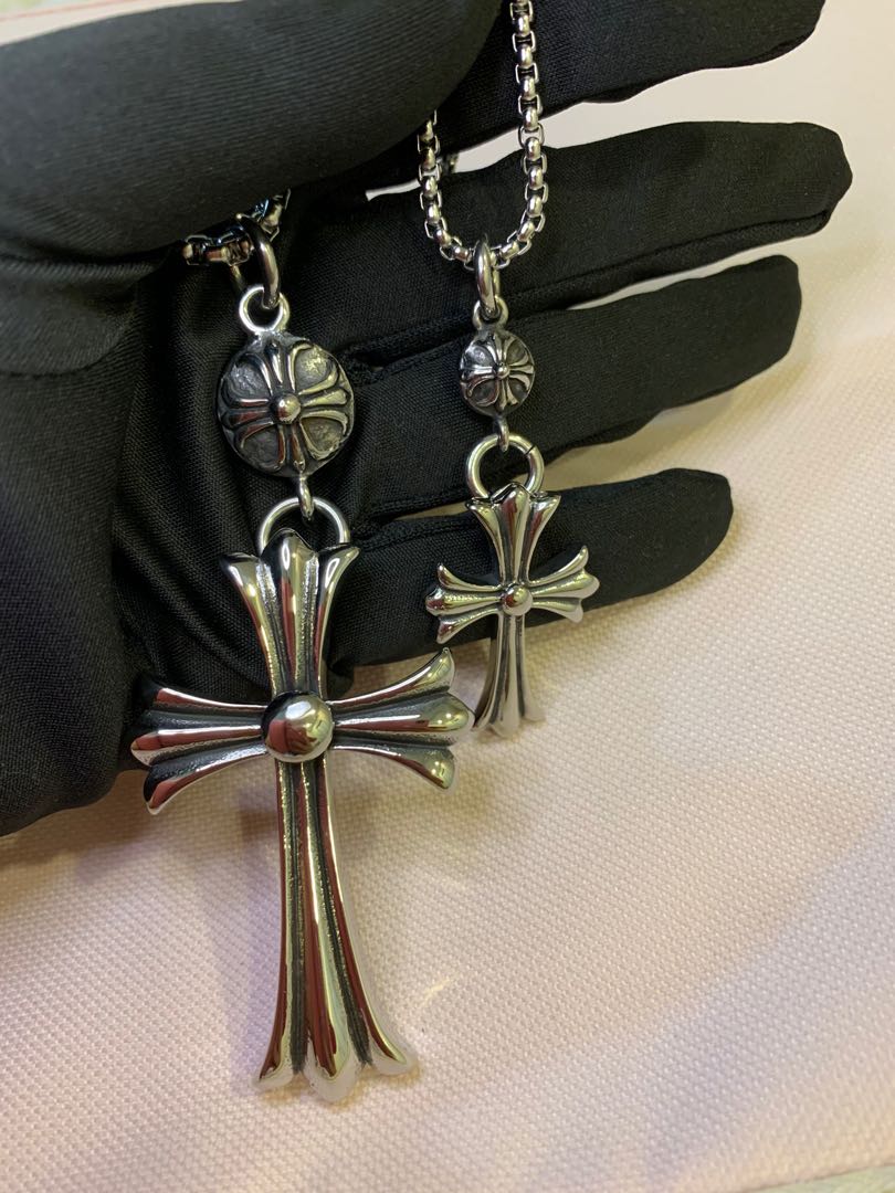 Chrome hearts top cross pendant