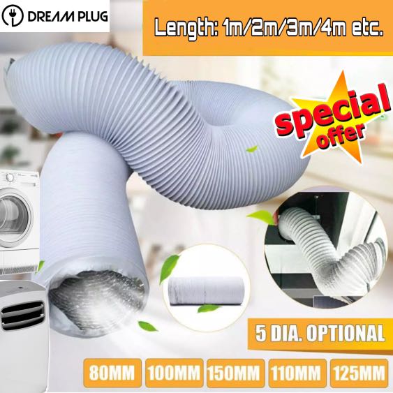 ️Portable aircon hose, dryer, kitchen hood duct/ducting/pipe/vent/hose