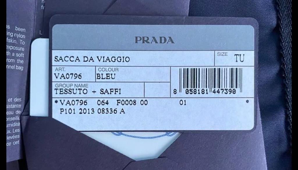 Prada Sacca Da Viaggio Bag Men S Fashion Bags Wallets Sling Bags On Carousell