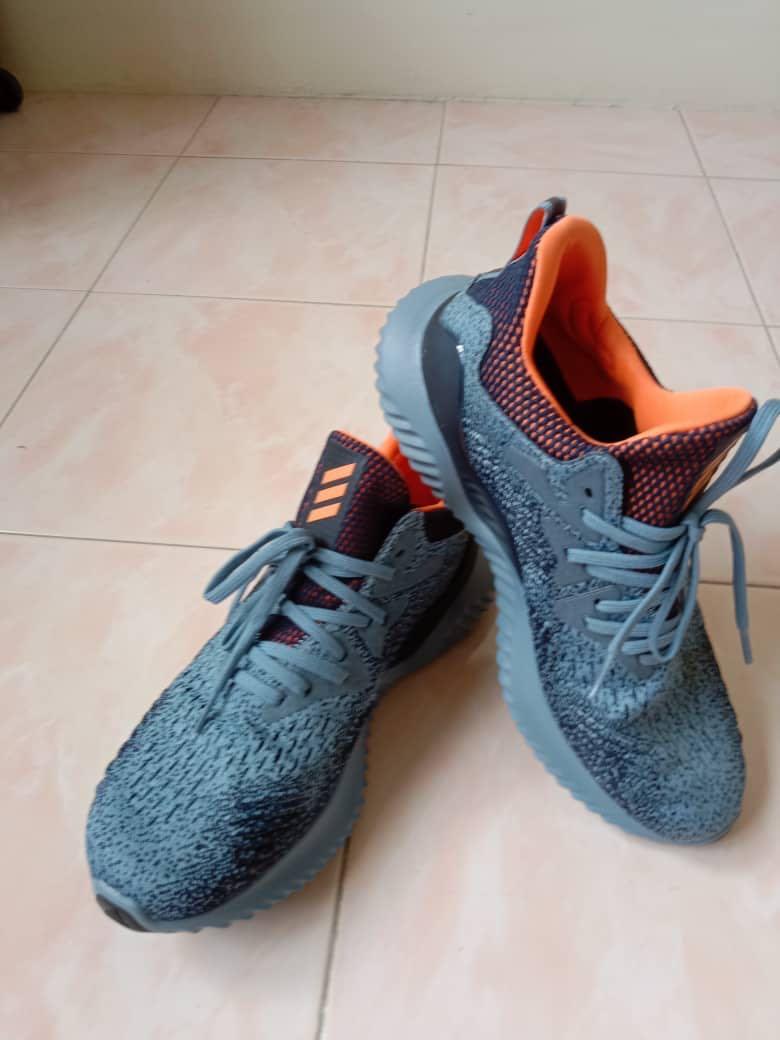 Adidas alphabounce blue sale orange