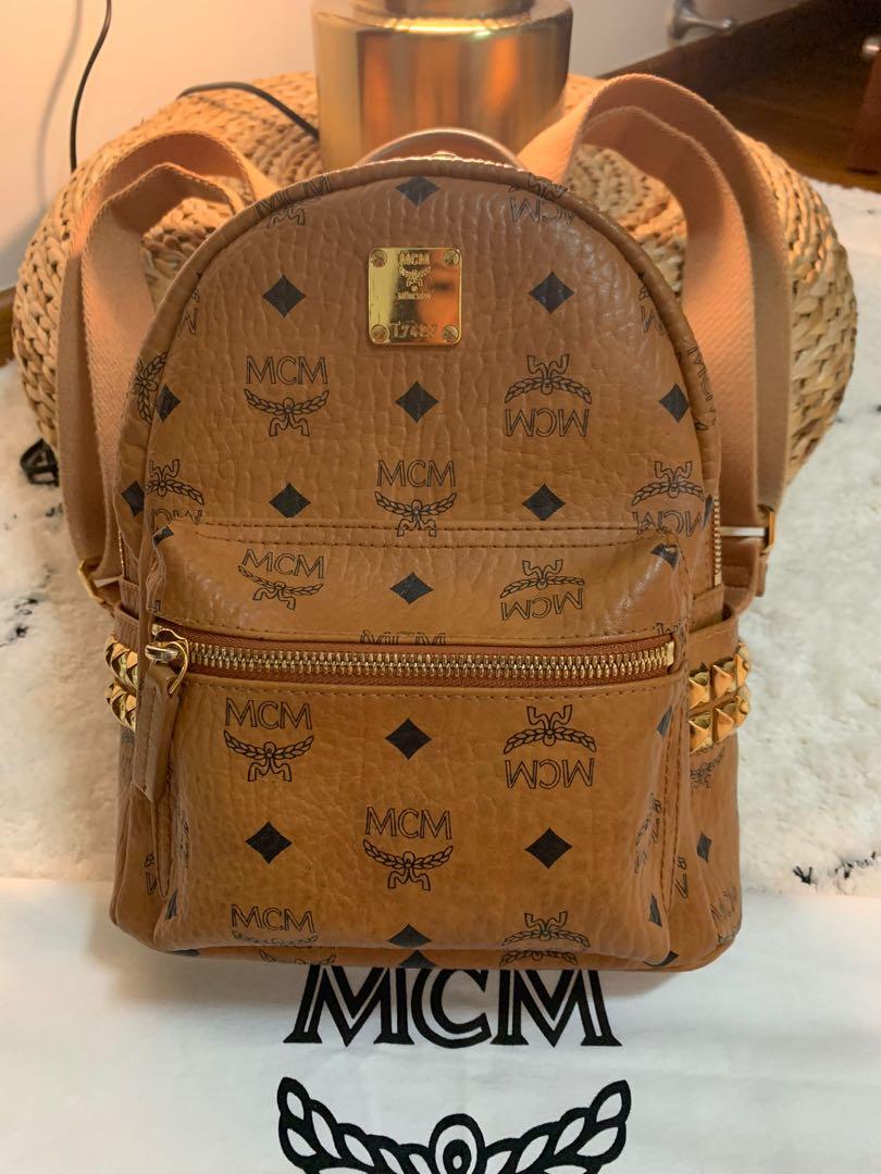 Preloved mcm backpack clearance