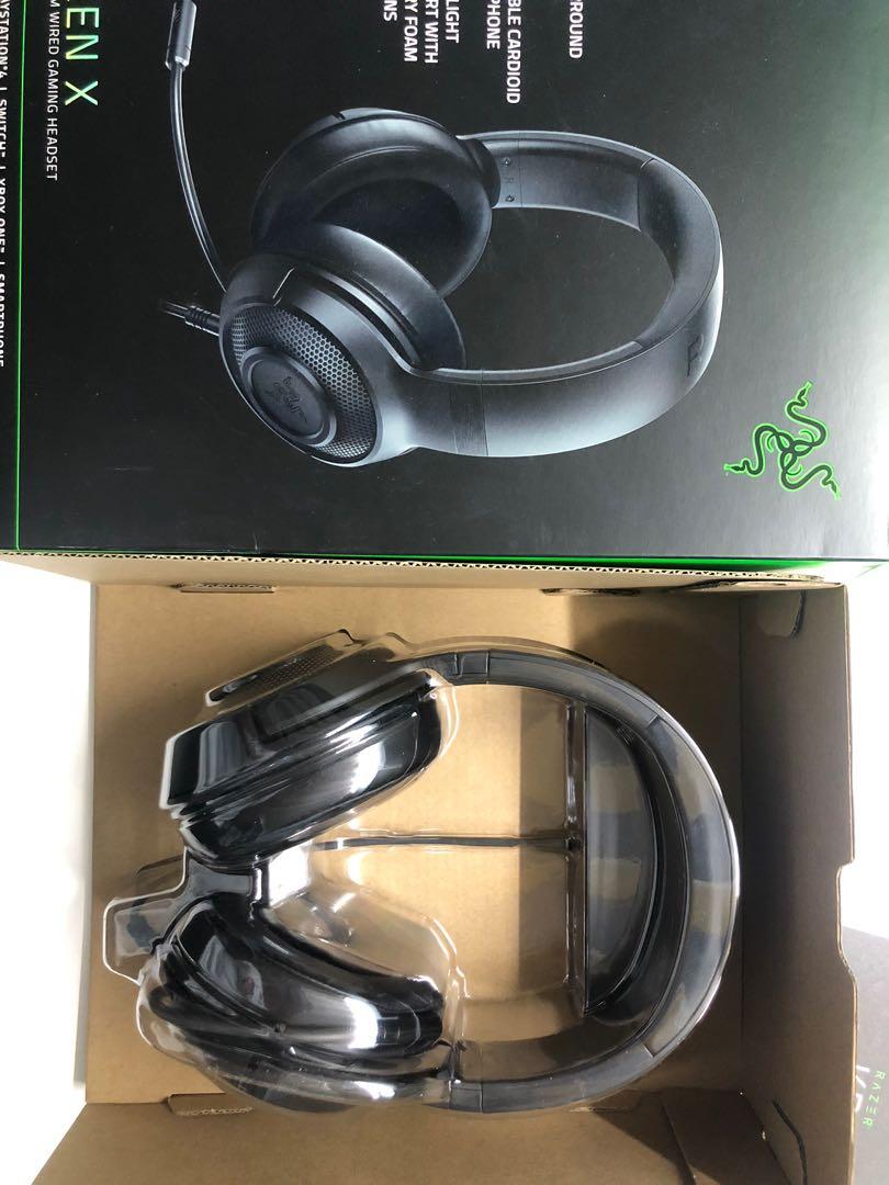 Razer Kraken X Gaming Headset 電子產品 電腦 平板電腦 Carousell