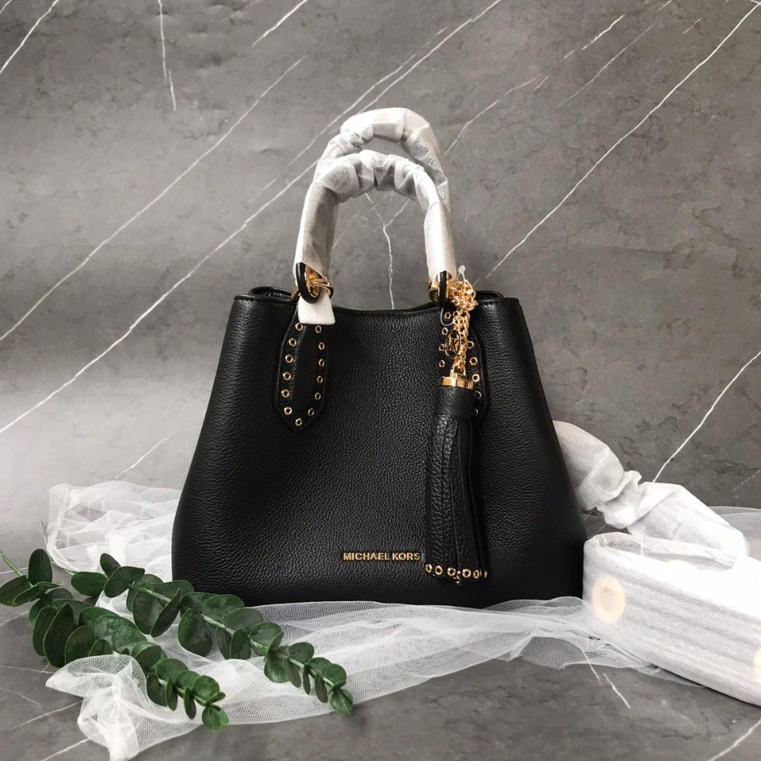 Michael kors brooklyn sales small leather satchel