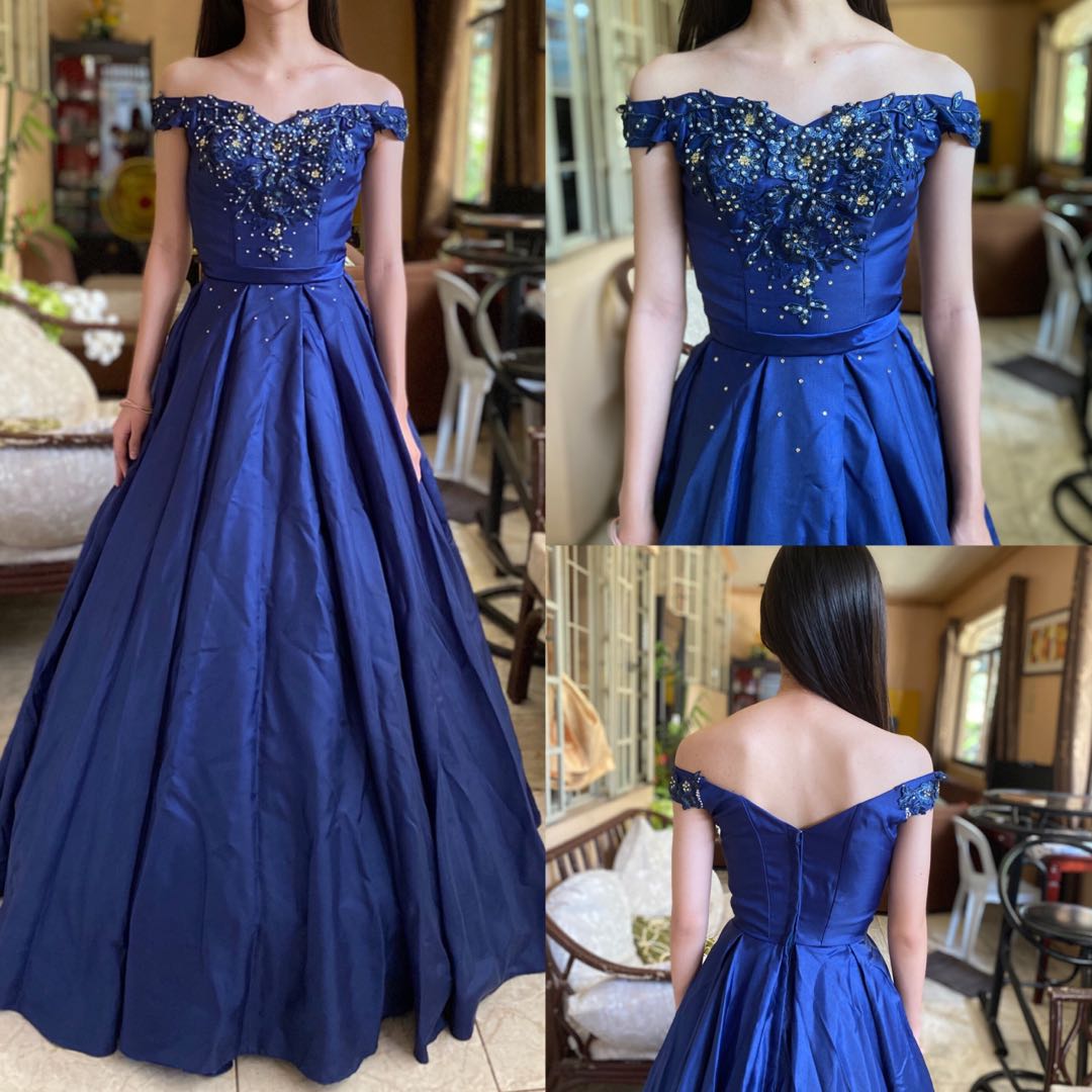 Mayqueen RQ7864 Long Tulle Royal Blue GownPromEngagementEShootReception   MarlasFashionscom