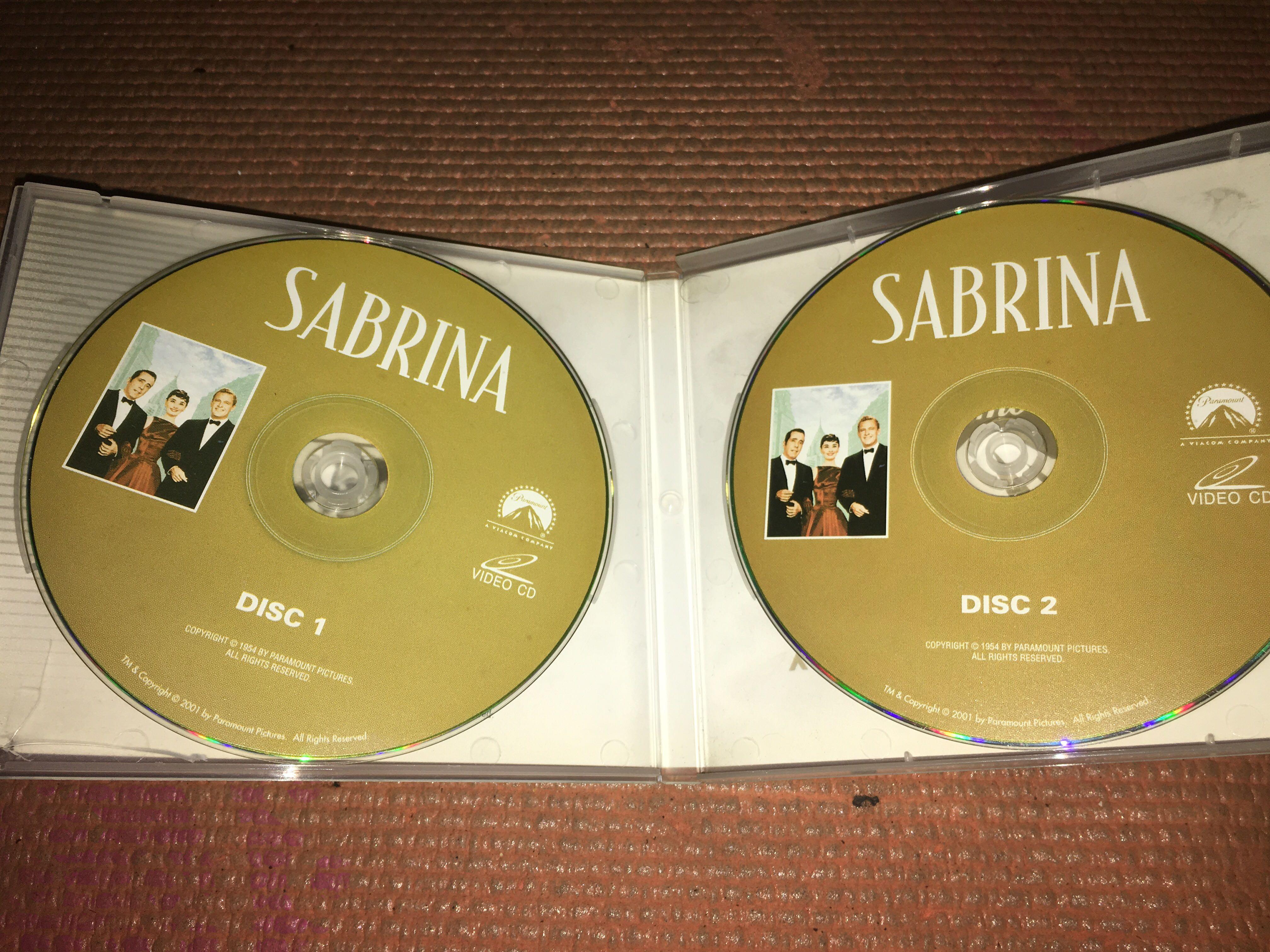 Sabrina (VCD) (Category: CDs & DVDs) located in Quezon City. Submitted by neverfoundland (Listing ID 1036382694, Image 2). Description: Audrey Hepburn Classic Films.