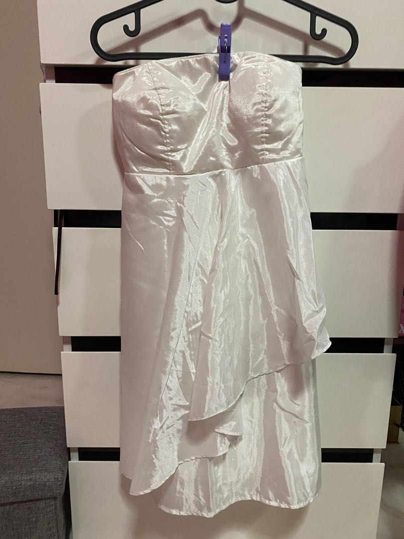 satin tube dress