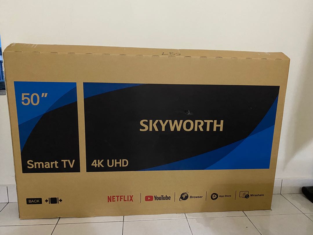 Skyworth 50UB5100 50” 4K UHD Smart TV, TV & Home Appliances, TV ...