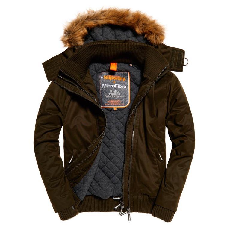 Superdry womens microfibre windbomber jacket army store