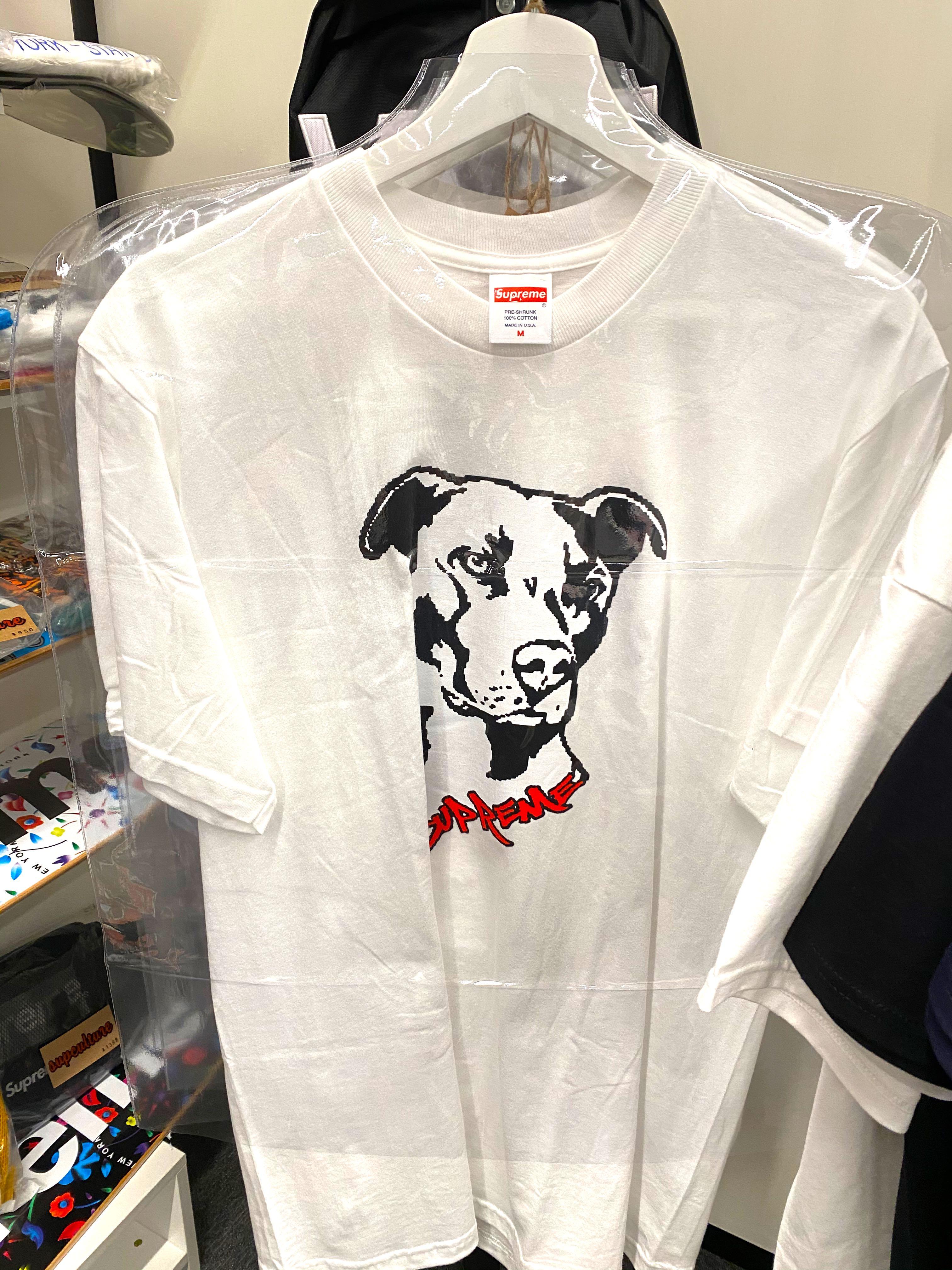 supreme pitbull tee white