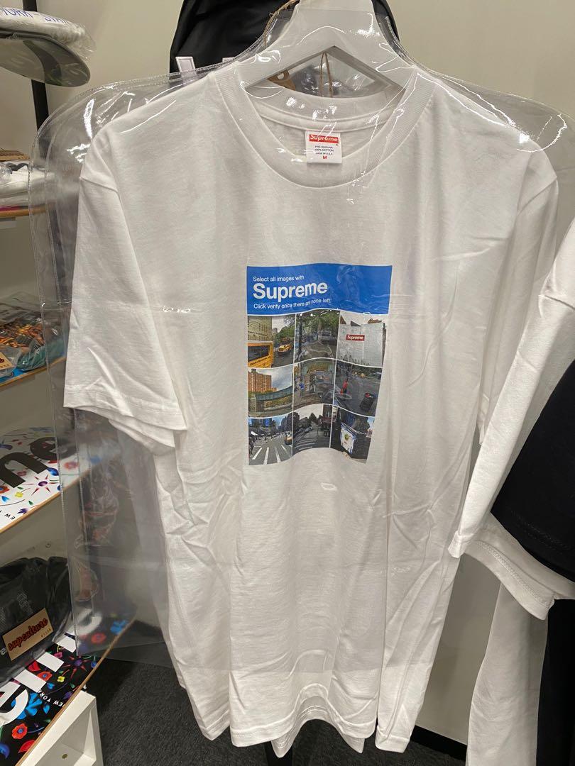 Supreme Verify tee white M 現貨, 女裝, 上衣, T-shirt - Carousell