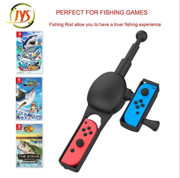SWITCH釣魚游戲桿NS Joy-Con體感釣魚竿釣魚桿Fishing Rod, 電子遊戲, 電子遊戲機, Nintendo 任天堂-  Carousell