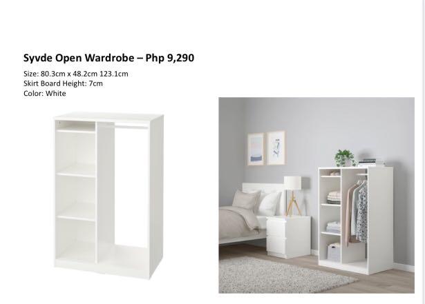 Syvde ikea open wardrobe sales