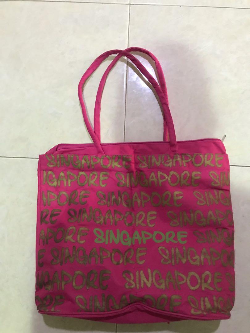 totebag tote bag handbag tas tangan harga per pc zipper resleting muat