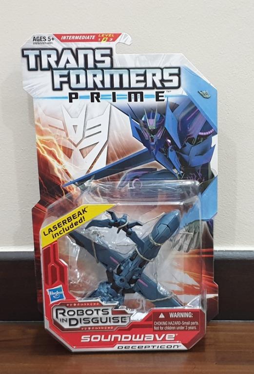 Soundwave Laserbeak Transformers Prime Robots in Disguise MOSC Deluxe 2012 for sale online 
