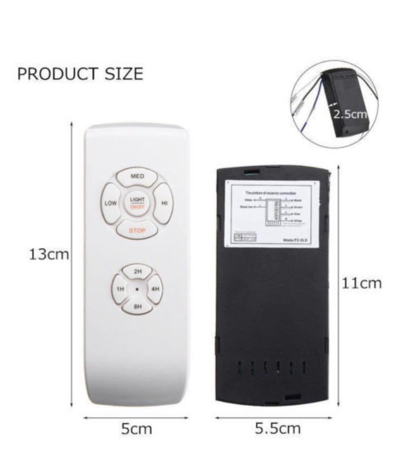 Universal Ceiling Fan Light With Lamp, Timing, 3 Speed Controller ...