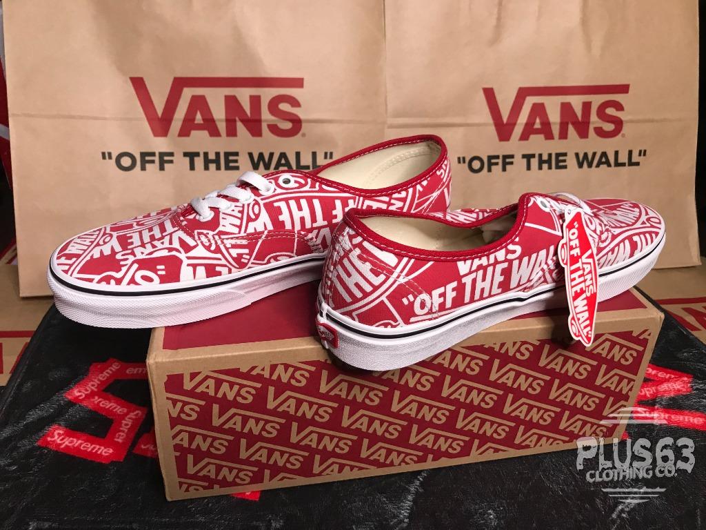 Vans otw repeat authentic red sale