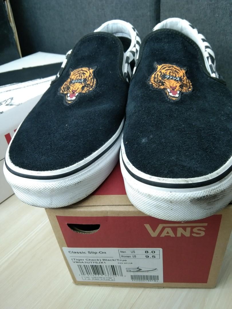 Vans Tiger check Men s Fashion Footwear Sneakers on Carousell
