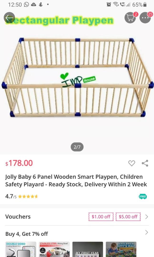 tikk tokk wooden playpen