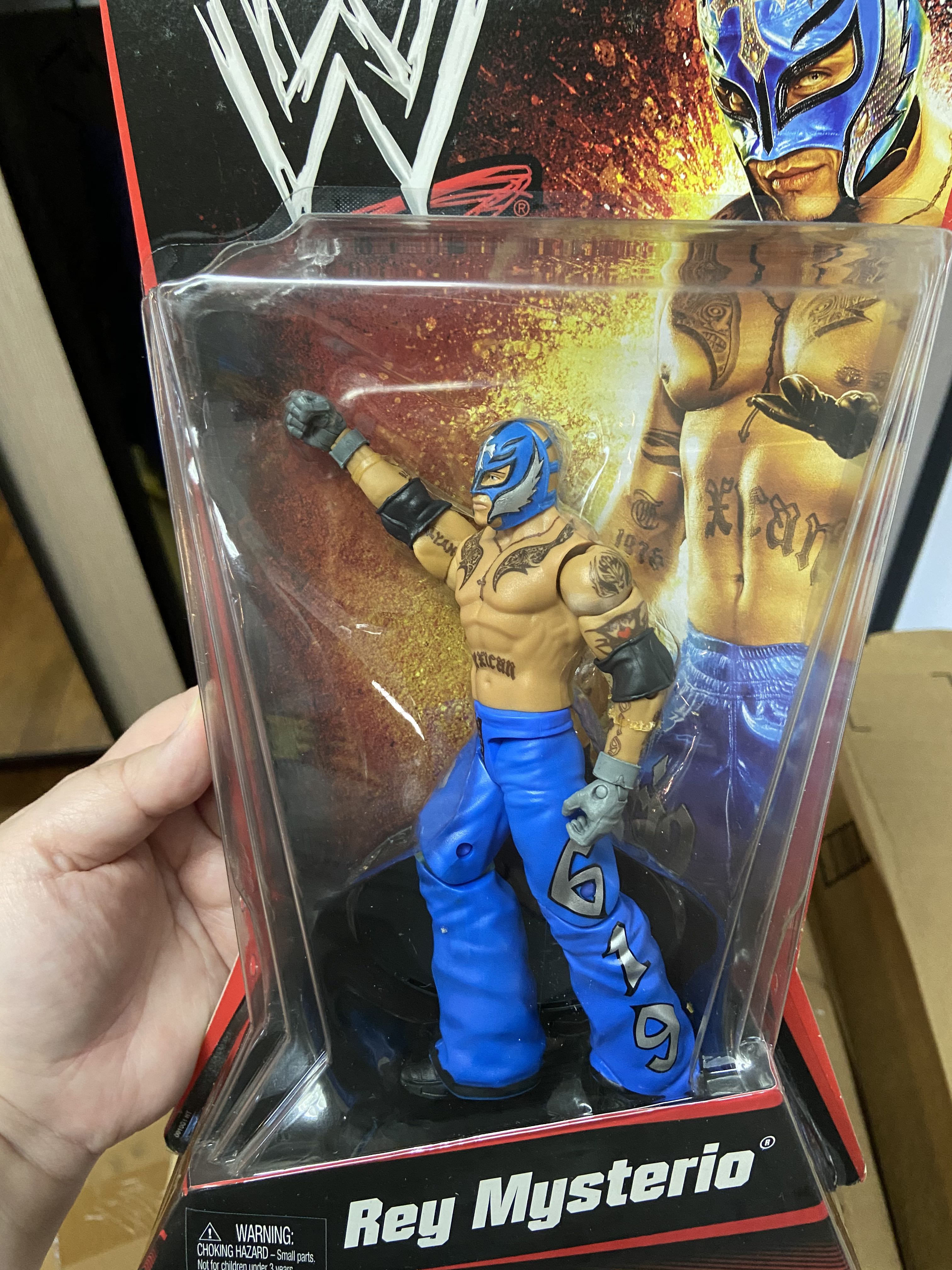 WWE Mattel rare basic 2 Rey Mysterio dark blue variant Hobbies